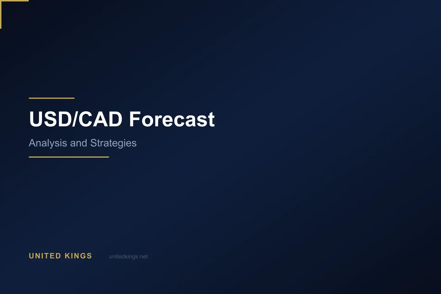 USD/CAD Forecast: Analysis, Oil Correlation & Trading Strategies