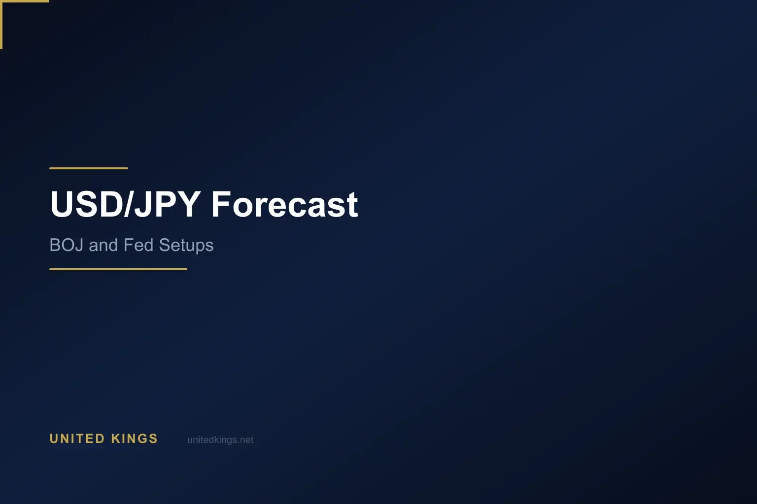 USD/JPY Forecast: BOJ vs Fed Divergence & High-Probability Trade Setups