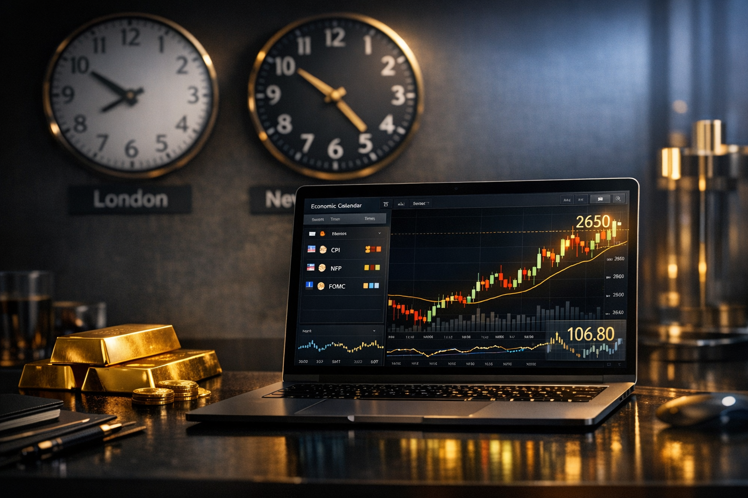XAUUSD Economic Calendar: Filter Gold Signals for CPI, NFP & Powell