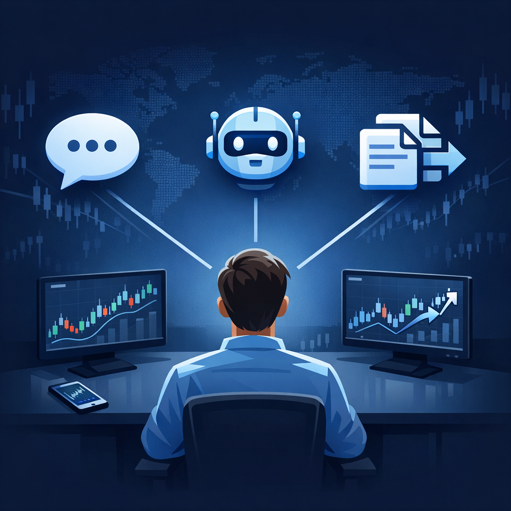 Trading concept illustration