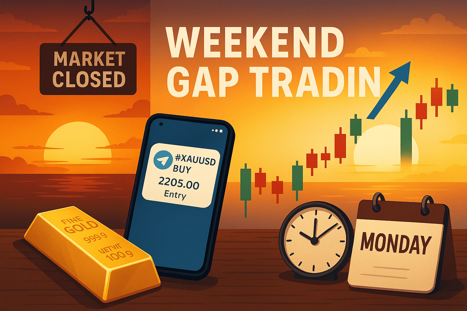 Weekend Gap Trading Signals - Prep XAUUSD for Monday